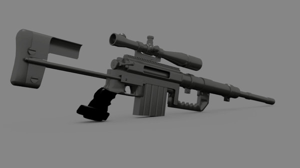 408 cal intervention sniper rifle 3d 3ds - CheyTac Intervention M200 Sniper Rifle .408 Cal by TotexArtz